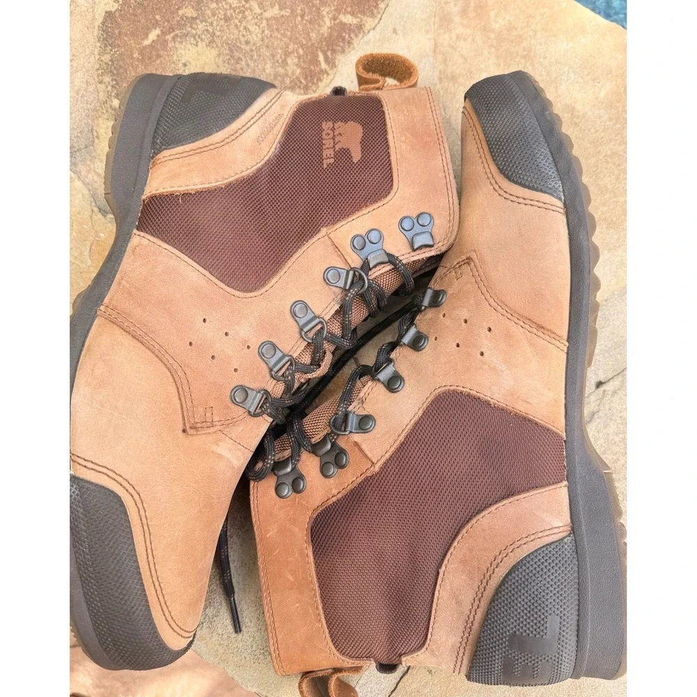 Sorel Ankeny Mid Hiker Ripstop Waterproof Boots Men's 11 Brown NM2195-242